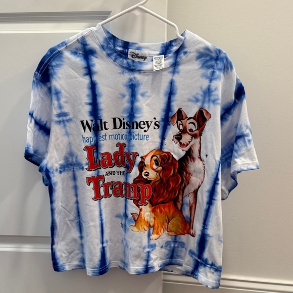 Disney Tops - Disney Lady and the Tramp Women’s Tie Dye shirt size XL NWT